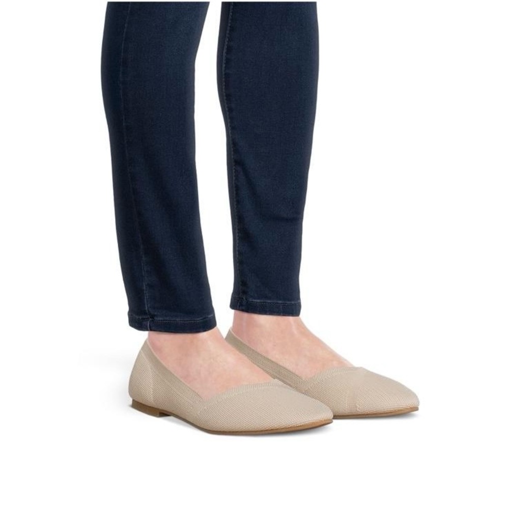 Time and Tru Women’s Knit Ballet Flat, Size 10 - Picture 7 of 9